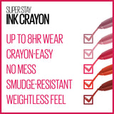 Maybelline New York- SuperStay Ink Crayon Lipstick‚ 10 Trust Your Gut